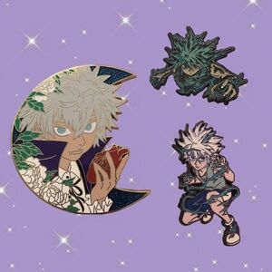 Various Killua Hunter x Hunter Anime Glitter Variant Enamel Pins
